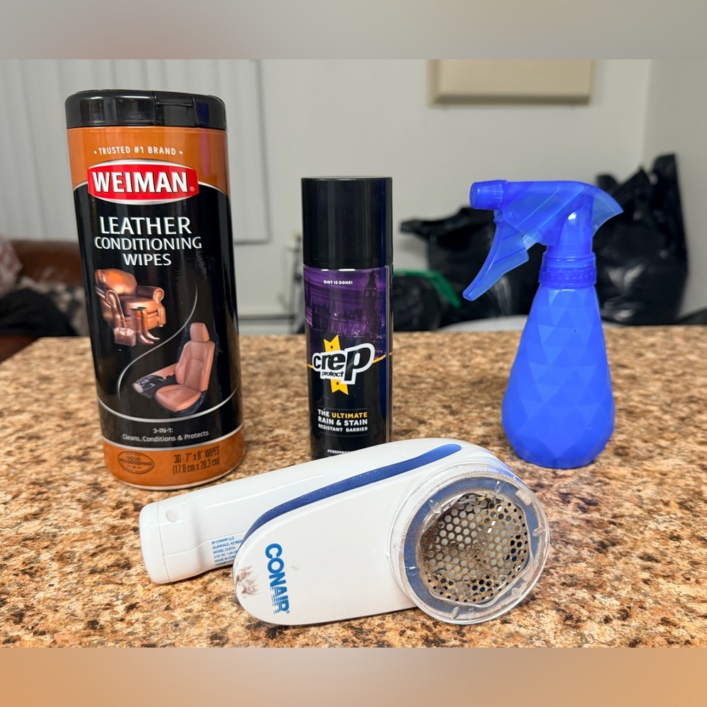 Leather & Shoe Care Cleaning Bundle Weiman Crep Fabric Shaver